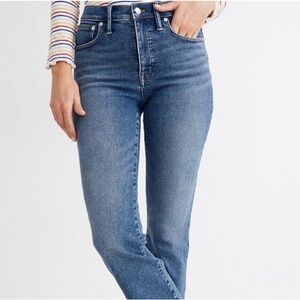 Madewell Cali Demi-Boot crop‎ Flare Raw Hem Jeans size 26